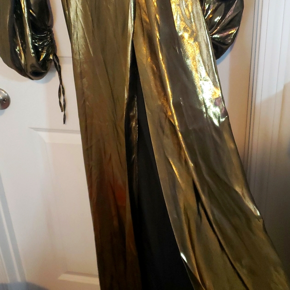 Metallic Maxi Dress Bronze/Gold by Ani Ti - Picture 8 of 9